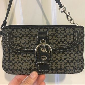 Coach signature wristlet